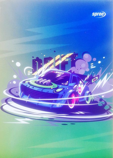 Тетрадка Spree Basic А5, 20 листа - тесни и широки редове