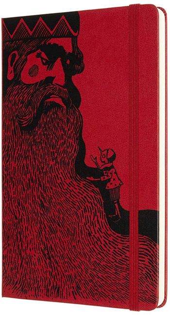 Класически тефтер Moleskine Pinocchio Mangiafuoco с твърди корици и нелинирани страници