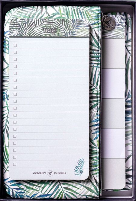 Комплект Victoria's Journals Spring: тефтер, несесер, планер, блокнот