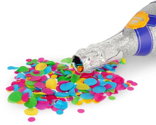Бутилка с конфети Legami Party Popper - сребърна