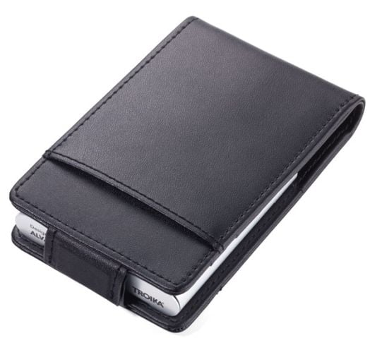 Калъф за кредитни карти Troika Black & Silver