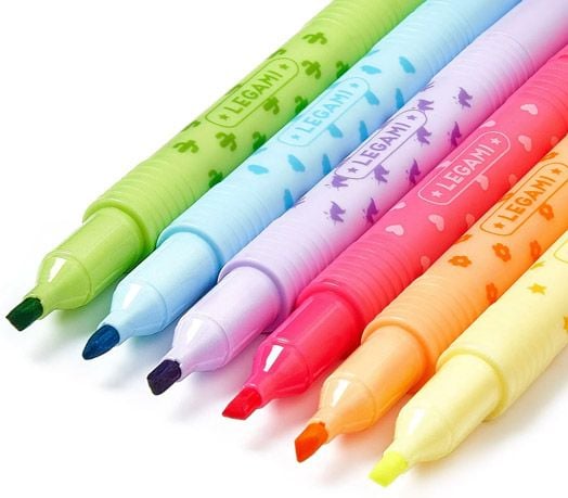 Комплект изтриваеми текст маркери Legami, 6 бр.