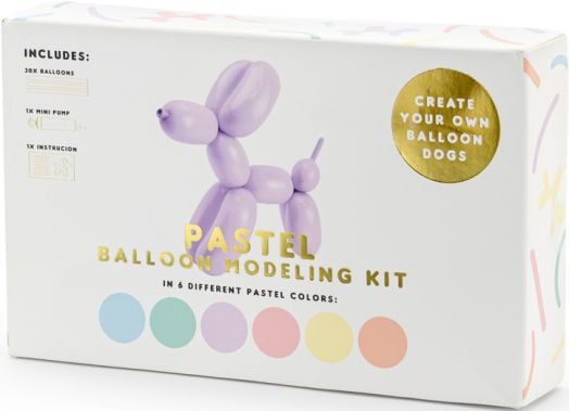 Комплект за парти PartyDeco - 30 светли балона + помпа