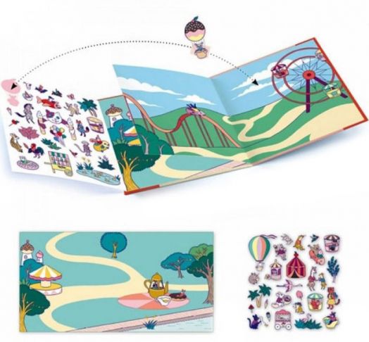 Творчески комплект със стикери Djeco - Adventures at sea