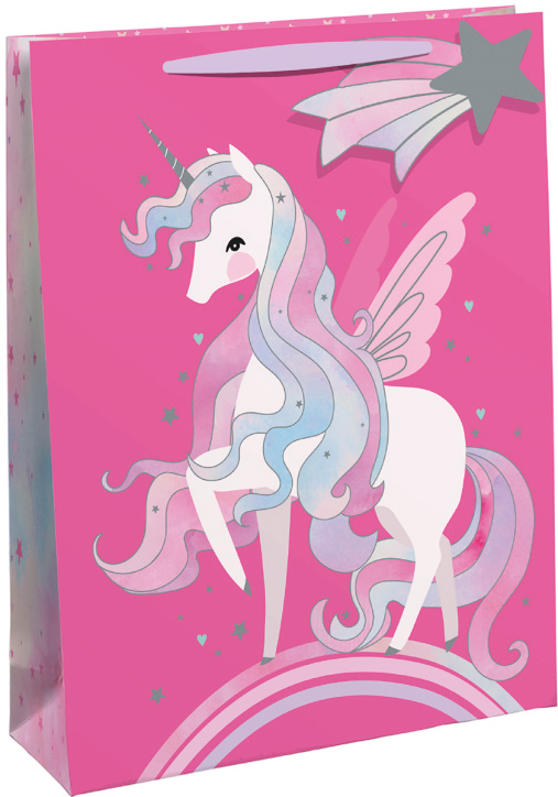 Детска подаръчна торбичка Eurowrap - Pretty Unicorn, голяма