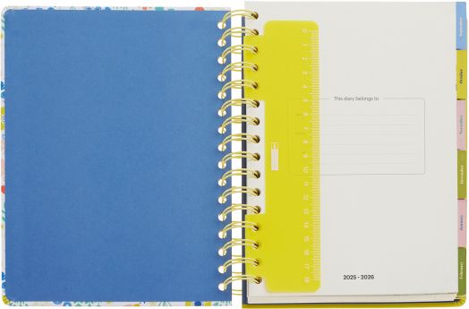 Седмичен тефтер-органайзер Miquelrius Spring от септември 2025 до август 2026 г.