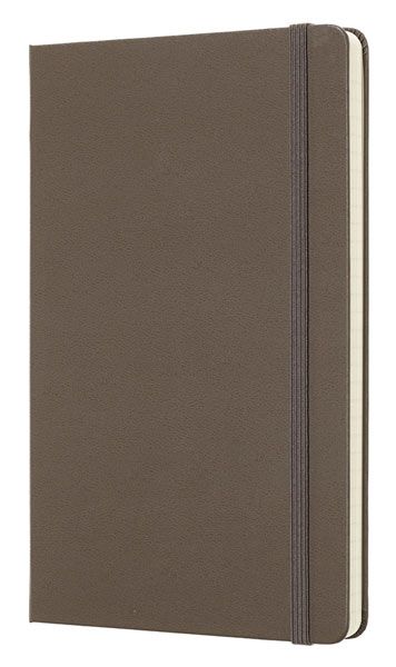 Джобен кафяв тефтер Moleskine Classic Earth Brown с твърди корици и нелинирани страници