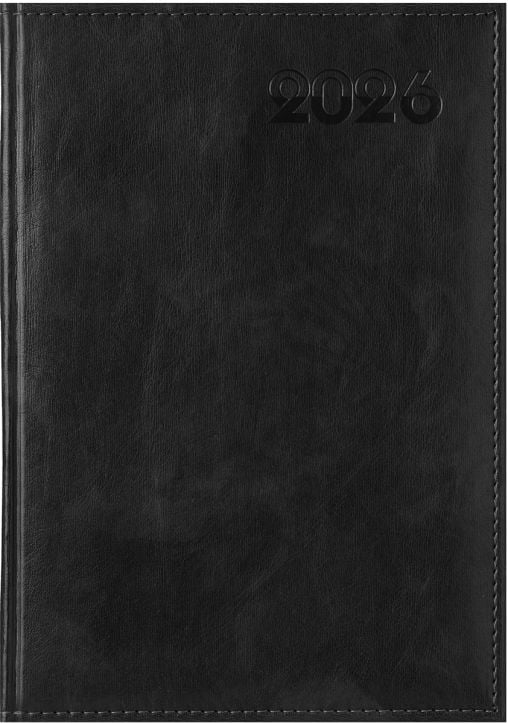 Черен тефтер-органайзер Дипломат 2026