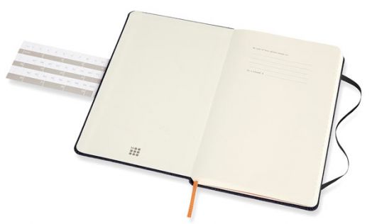 Класически тефтер Moleskine Limited Editions Denim Prussian Blue с твърди корици и линирани страници