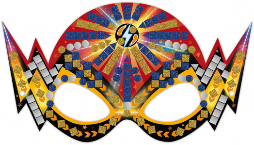 Творчески комплект Janod - Направи си маски с мозайка