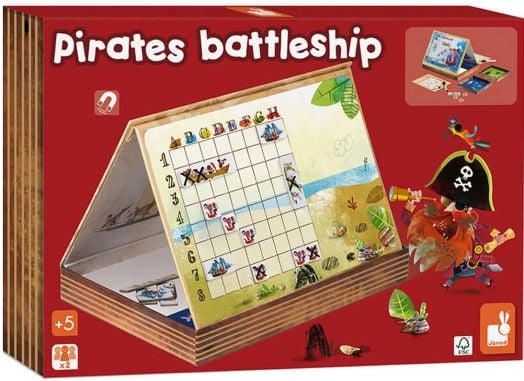 Детска игра Janod - Морска битка с пирати