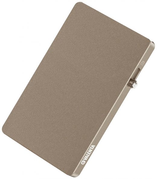 Алуминиев картодържател Valenta MagSafe Titanium Natural