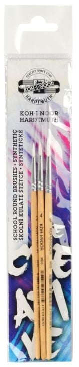 Комплект обли четки Koh-I-Noor, №2, №4, №6