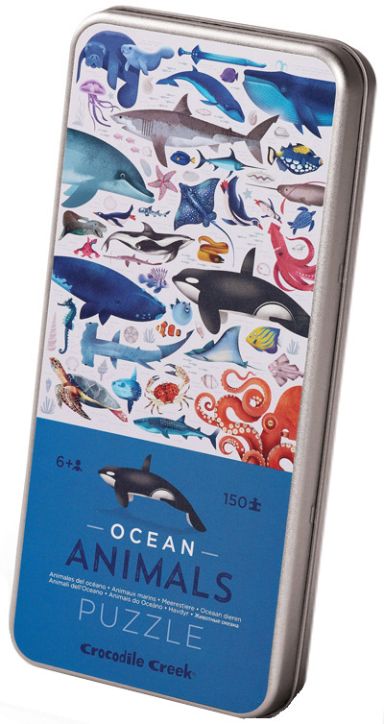 Пъзел Crocodile Creek - Животни в океана, 150 части