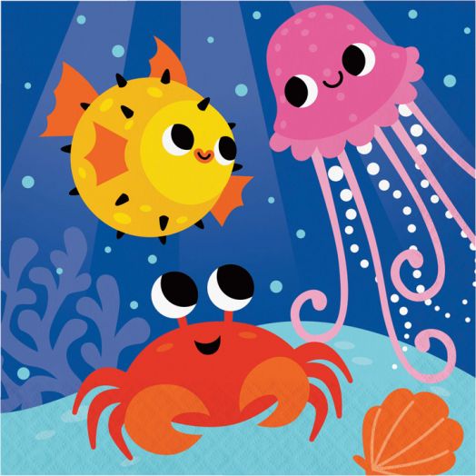 Салфетки Creative Party - Ocean Celebration, 16 бр.