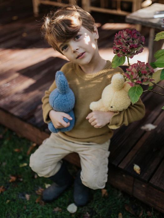 Плюшена играчка Miffy Eco Teddy - слънчевожълт заек, 23 см.