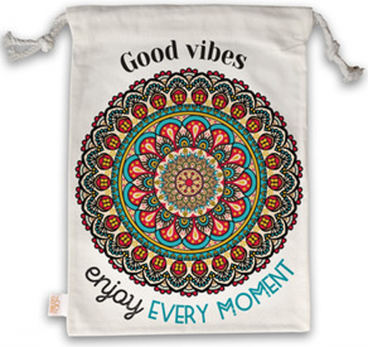 Торбичка за книги с връзки - Мандала