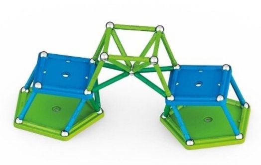 Магнитен конструктор Geomag - Classic Recycled, 60 части