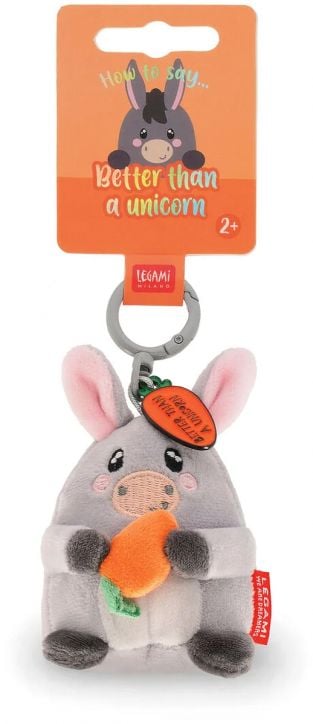 Плюшен ключодържател Legami - Donkey