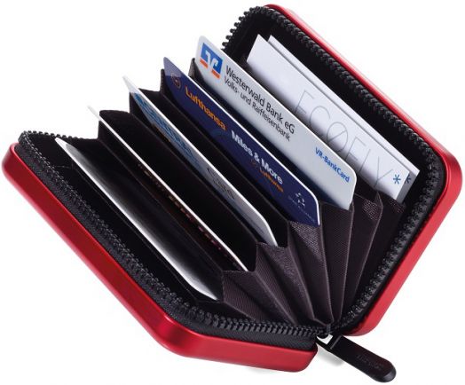 Калъф за кредитни карти с RFID защита Troika - Kartenkoffer, червен