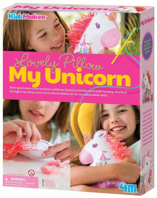Творчески комплект 4M - Уший сам възглавница еднорог