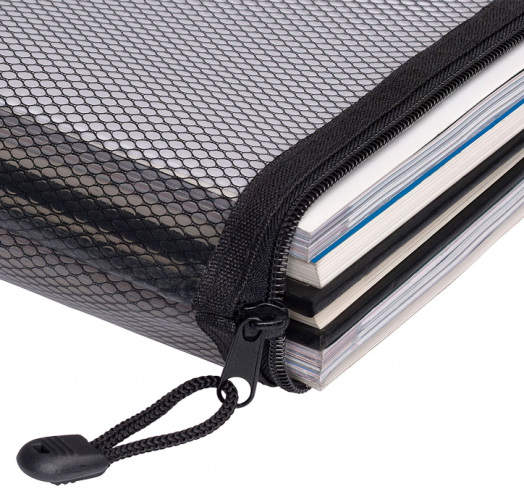 Папка с цип Snopake Mesh Zippa Bag DL, черна