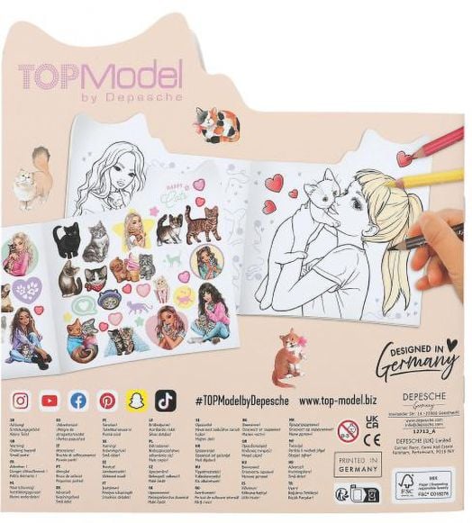 Книжка за оцветяване Top Model - Котенца