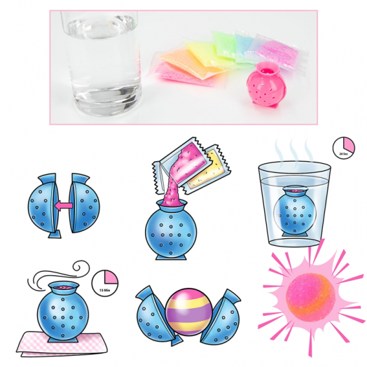 Детски комплект Ylvi - Направи си сам цветно топче, асортимент