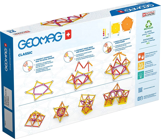Магнитен конструктор Geomag - Classic, 93 части