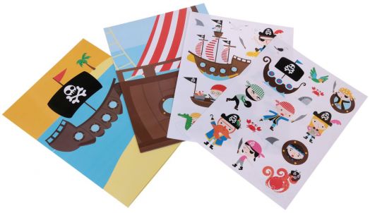 Творчески комплект със стикери - Пиратски приключения