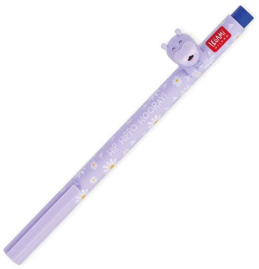 Гел химикалка с животинче Legami - Hippo