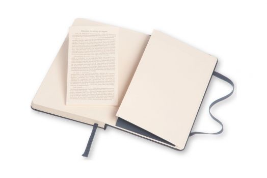 Джобен тъмносин тефтер Moleskine с твърди корици, линиран