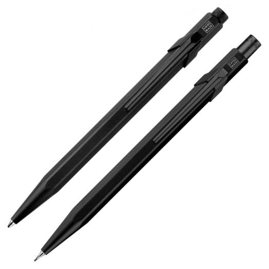 Комплект химикалка и автоматичен молив Caran d'Ache 849 Black Code