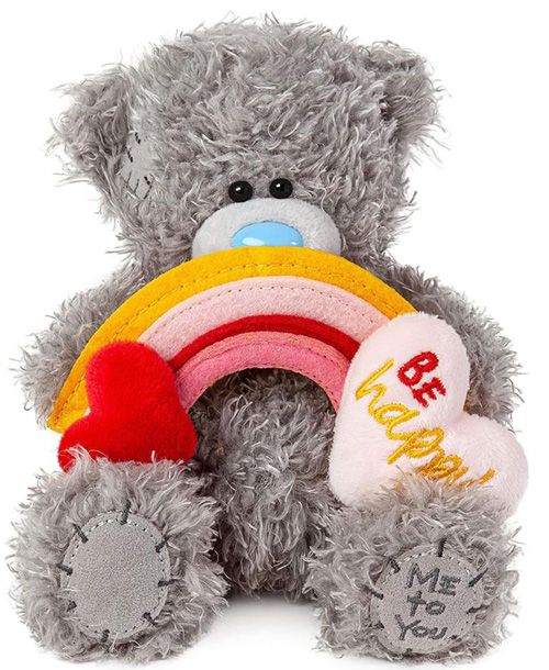 Плюшено мече Me To You с дъга - Be Happy