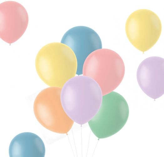 Комплект пастелни балони Folat, 10 бр.