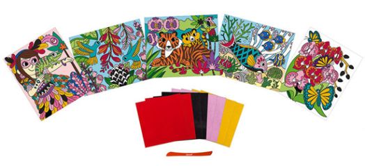 Комплект за изработване на картини с кадифе Janod