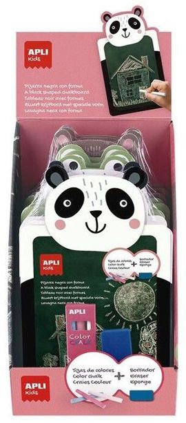 Комплект дъска за рисуване с цветни тебешири Apli Kids - Мече