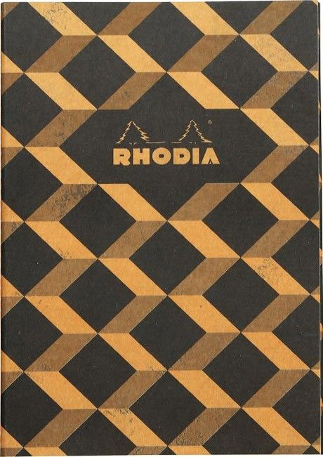 Тетрадка Rhodia Heritage Escher Black, 64 страници на широки редове