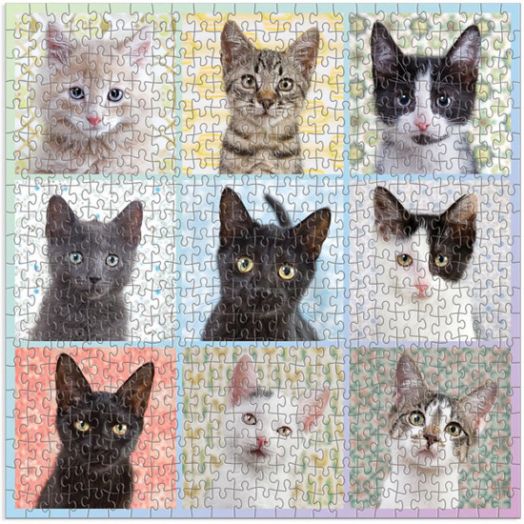 Пъзел Good Puzzle - Котешки портрет, 500 части