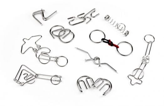 Комплект 3D метални пъзели Professor Puzzle, 10 бр.