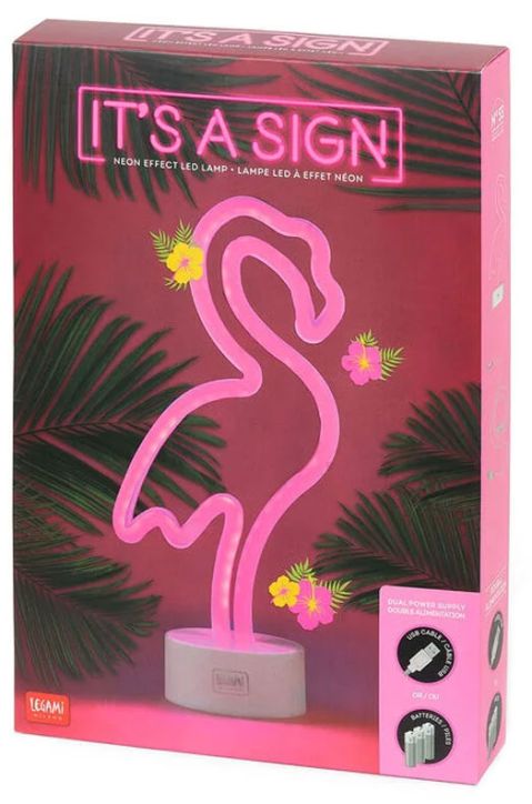 Лампа Legami - It's a Sign, Flamingo