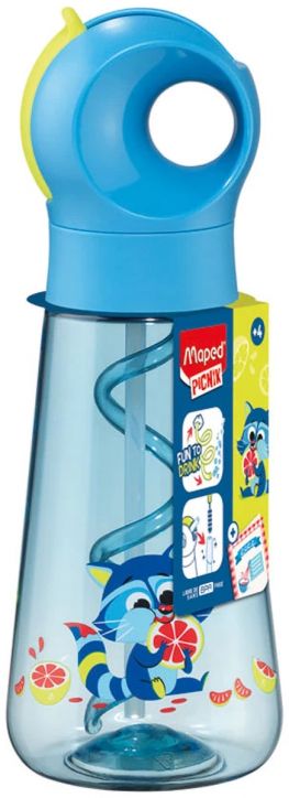 Бутилка за вода Maped Picnik Miniz - Енот, 500 мл.