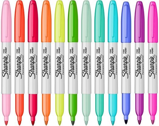 Комплект маркери Sharpie - Glam Pop, 12 цвята