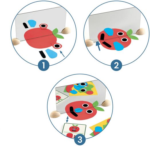 Детска игра с огледало Djeco - Лица