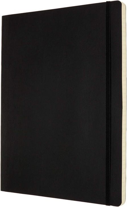 Черен тефтер Moleskine Classic Black A4 с меки корици и линирани листа