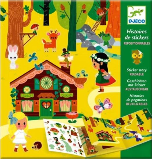 Творчески комплект със стикери Djeco: The Magical Forest