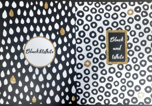 Тетрадка Black & White A4, 60 листа - широки редове