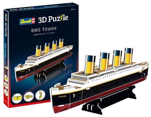 Мини 3D пъзел Revell - Титаник, 30 части
