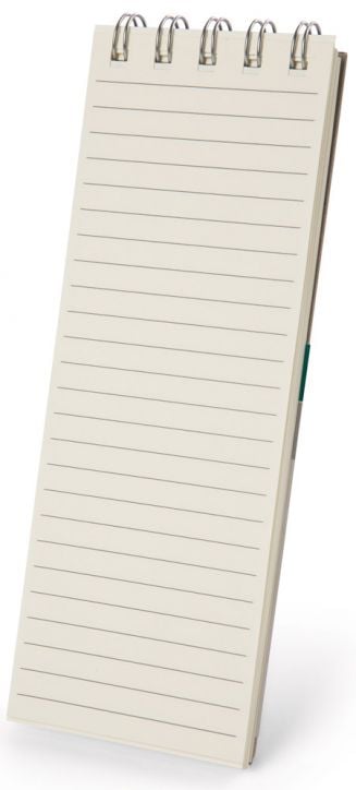 Тефтерче с химикалка Nici - Бял лебед