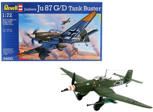 Сглобяем модел Revell - Самолет Junkers Ju87 G/D Tank Buster